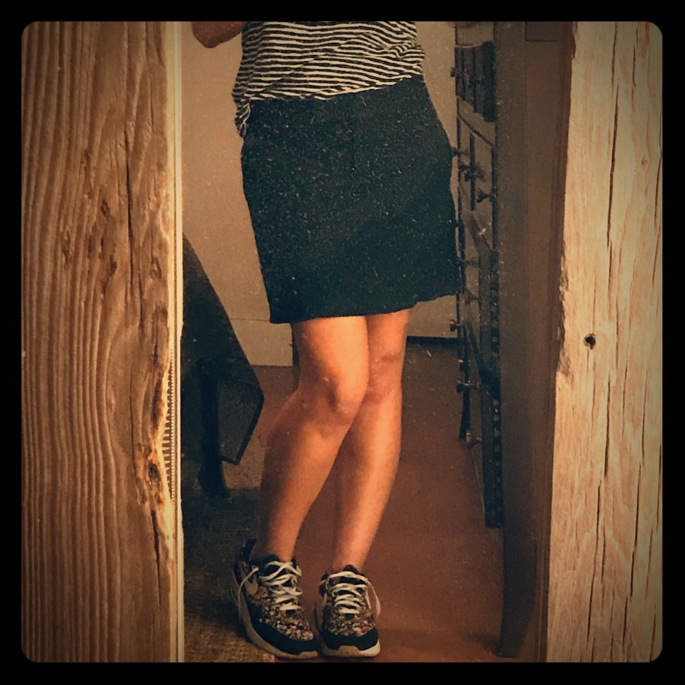 Jcrew navy blue skirt size 2